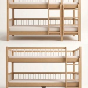 WOOD MINI+LOW BUNK BED
