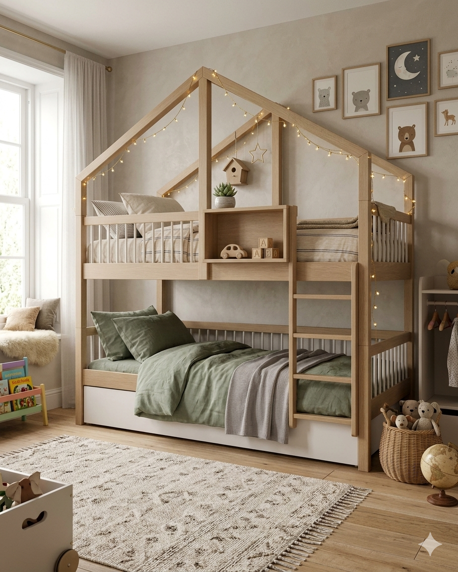 OLIVER AND LOW BUNK BED